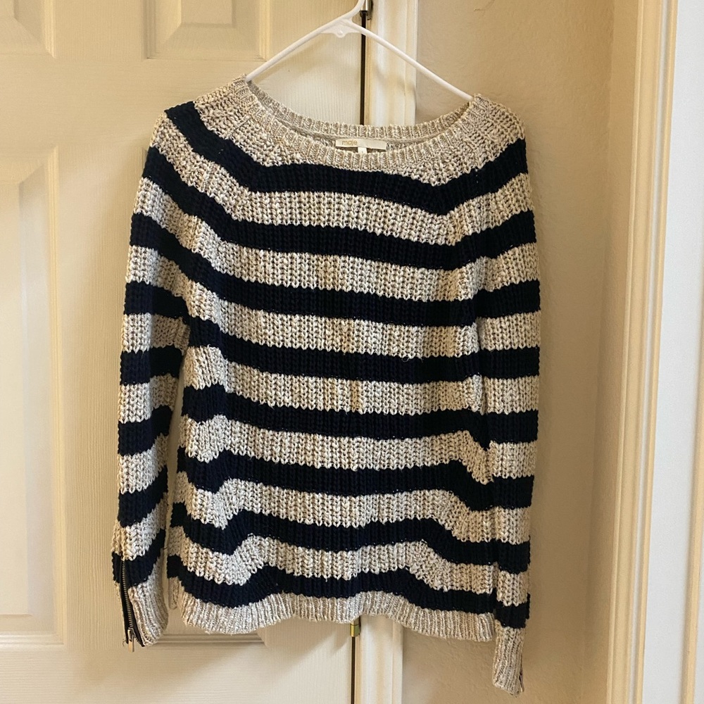 Maje striped chunky sweater